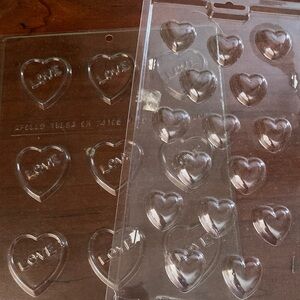 3/$18 Valentine’s DayHeart-Shaped Love Chocolate Mold Wilton Apollo